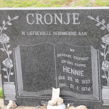 CRONJE Hennie 1933-1974