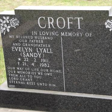 CROFT Evelyn Lyall 1911-1982