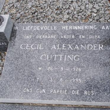 CUTTING Cecil Alexander 1926-1995