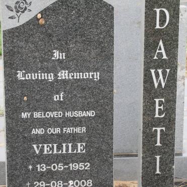 DAWETI Velile 1952-2008