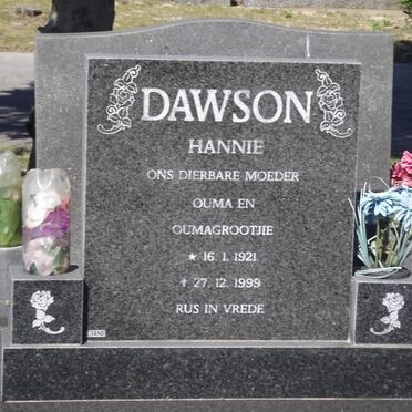 DAWSON Johanna Maria Magdalena 1921-1999