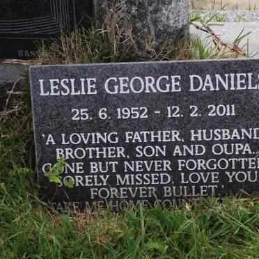 DANIELS Leslie George 1952-2011