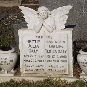 DALY Hettie Julia 1929-2001 :: DALY Tertia 1962-1968