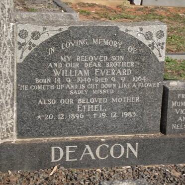 DEACON Ethel 1896-1983 :: DEACON William Everard 1946-1964