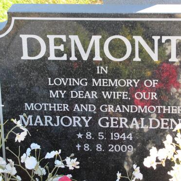 DEMONT Marjory Geraldene 1944-2009