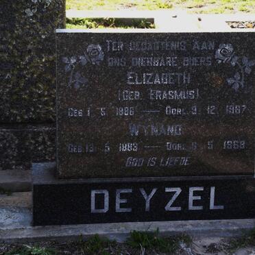 DEYZEL Wynand 1883-1968 &amp; Elizabeth ERASMUS 1886-1967
