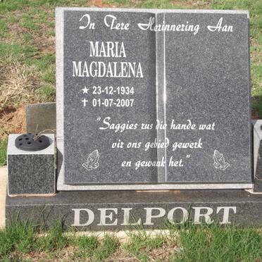 DELPORT Maria Magdalena 1934-2007