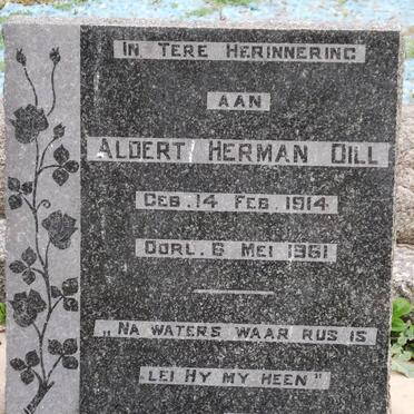 DILL Aldert Herman 1914-1961
