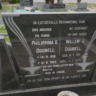 DOUBELL Willem J. 1911-1979 &amp; Philippina D. 1916-1993