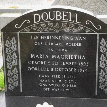 DOUBELL Maria Magrietha 1893-1974