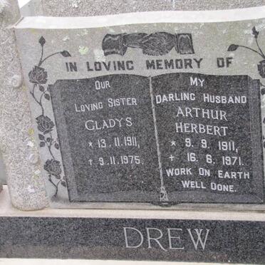 DREW Arthur Herbert 1911-1971 &amp; Gladys 1911-1975