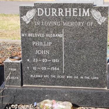 DURRHEIM Phillip John 1961-1984