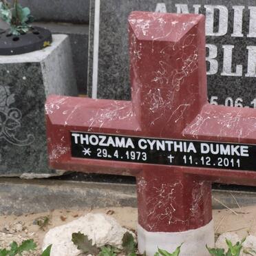 DUMKE Thozama Cynthia 1973-2011