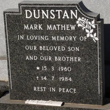 DUNSTAN Mark Mathew 1960-1984