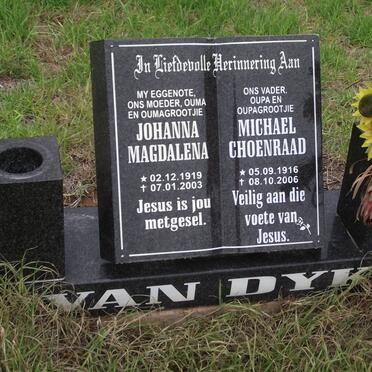 DYK Michael Choenraad, van 1916-2006 &amp; Johanna Magdalena 1919-2003