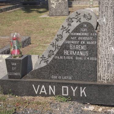 DYK Barend Hermanus, van 1926-1968