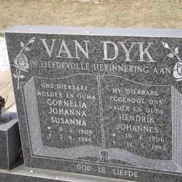 DYK Hendrik Johannes, van 1906-1983 &amp; Cornelia Johanna Susanna 1908-1986
