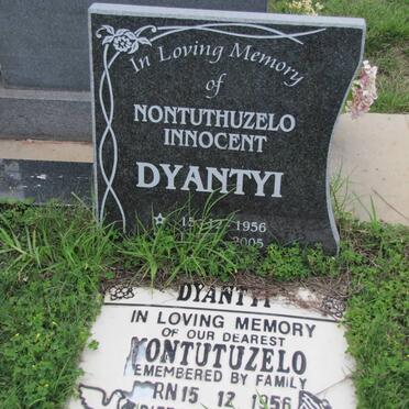 DYANTI Nontuthuzelo Innocent 1956-2005