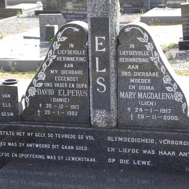 ELS David Elperus 1913-1982 &amp; Mary Magdalena 1917-2000