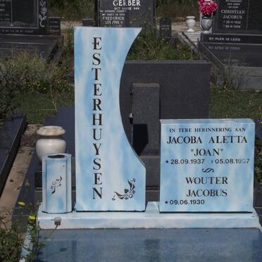 ESTERHUYSEN Wouter Jacobus 1930-2010 &amp; Jacoba Aletta 1937-1997