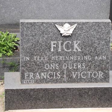 FICK Victor 1903-1985 &amp; Francis 1903-1990