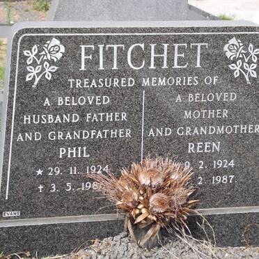 FITCHET Phil 1924-1986 &amp; Reen 1924-1987