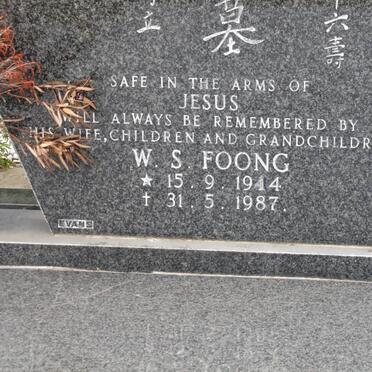 FOONG W.S. 1914-1987