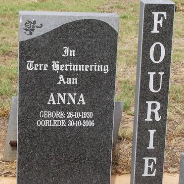 FOURIE Anna 1930-2006