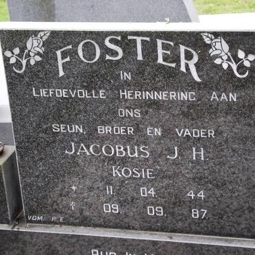 FOSTER Jacobus J.H. 1944-1987