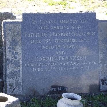 FRANZSEN Frithjof -1957 &amp; Corrie -1991