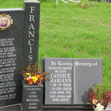 FRANCIS Candice Mariann 1990-2009