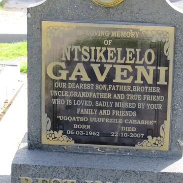 GAVENI Ntsikelelo 1962-2007