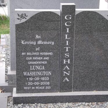 GCILITSHANA Lunga Washington 1933-2008