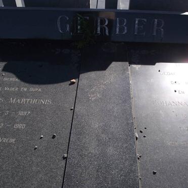 GERBER Jacobus Marthunis 1897-1980 &amp; Johanna Petronella 1904-1985