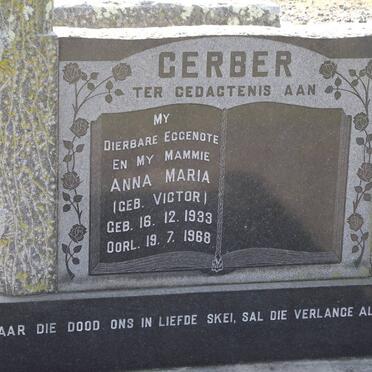 GERBER Anna Maria nee VICTOR 1933-1968