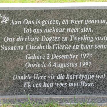 GIERKE Susanna Elizabeth 1973-1997 :: GIERKE -1997