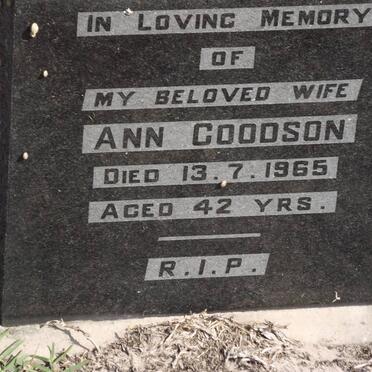 GOODSON Ann -1965