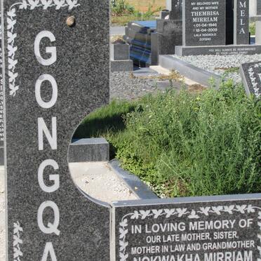 GONGQA Nokwakha Mirriam 1947-2009