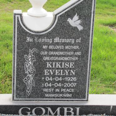 GOMBI Kikise Evelyn 1926-2007