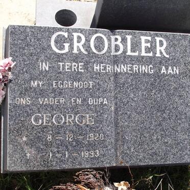 GROBLER George Edward 1920-1993