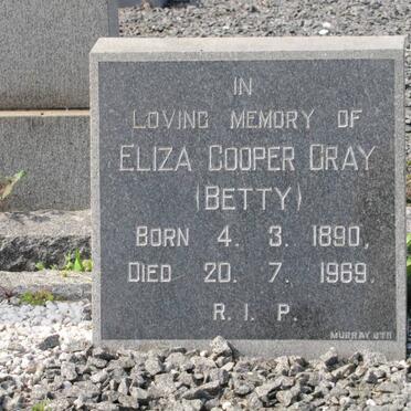 GRAY Eliza Cooper 1890-1969