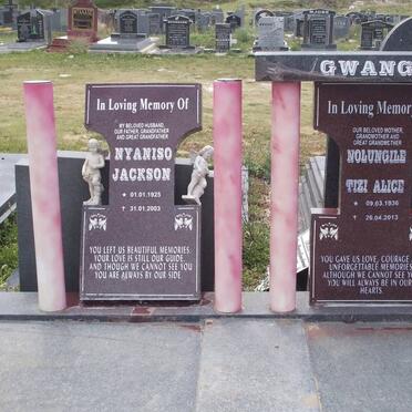 GWANGQA Nyaniso Jackson 1925-2003 &amp; Nolungile Tizi Alice 1936-2013