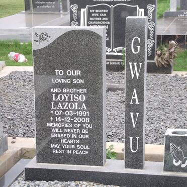 GWAVU Loyiso Lazola 1991-2008