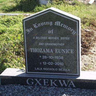 GXEKWA Thozama Eunice 1938-2010