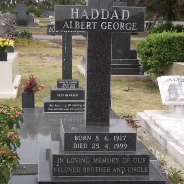 HADDAD Albert George 1927-1999