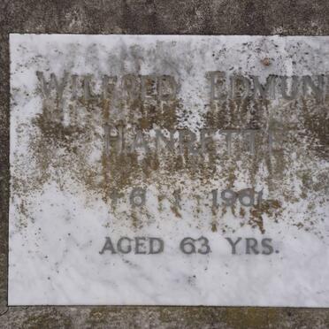 HANRETTE Wilfred Edmund -1961