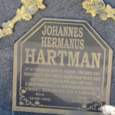 HARTMAN Johannes Hermanus 1966-2007