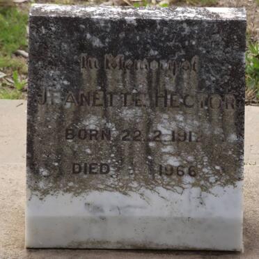 HECTOR Jeanette 1912-1966