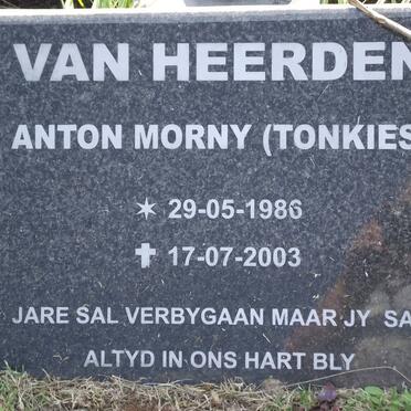 HEERDEN Anton Morny, van 1986-2003
