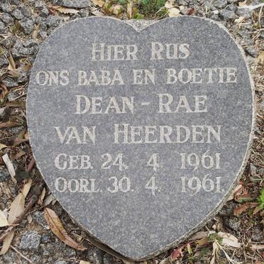 HEERDEN Dean Rae, van 1961-1961